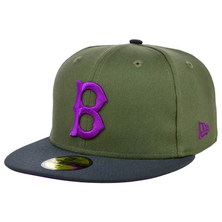 Boston Red Sox MLB Mossy Haze 59FIFTY Oliv/graphite/pourpre
