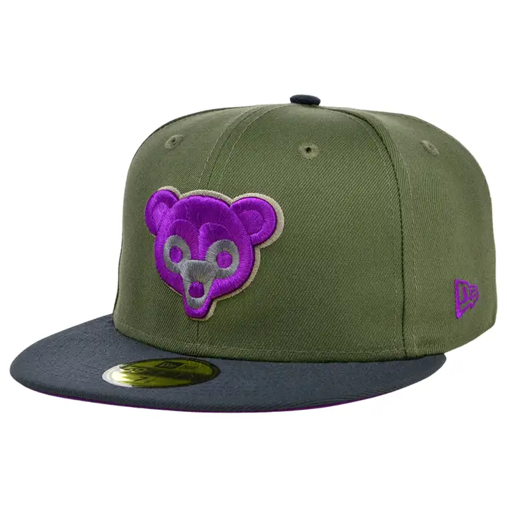 Chicago Cubs MLB Mossy Haze 59FIFTY Vert olive/Graphite/Violet