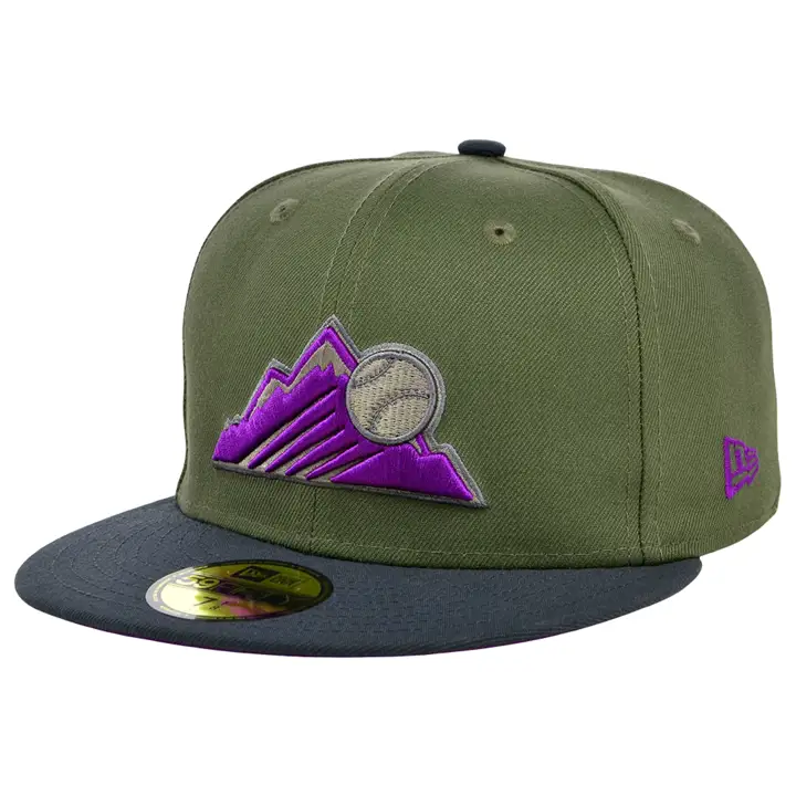 Colorado Rockies MLB Mossy Haze 59FIFTY Olv/graph/pur