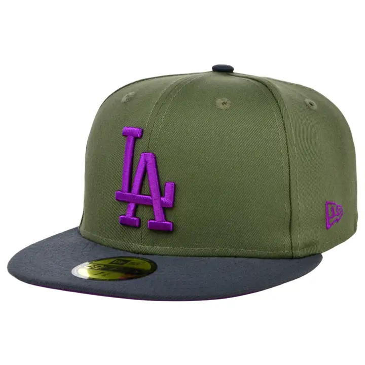 Los Angeles Dodgers MLB Mossy Haze 59FIFTY Olv/graph/pur