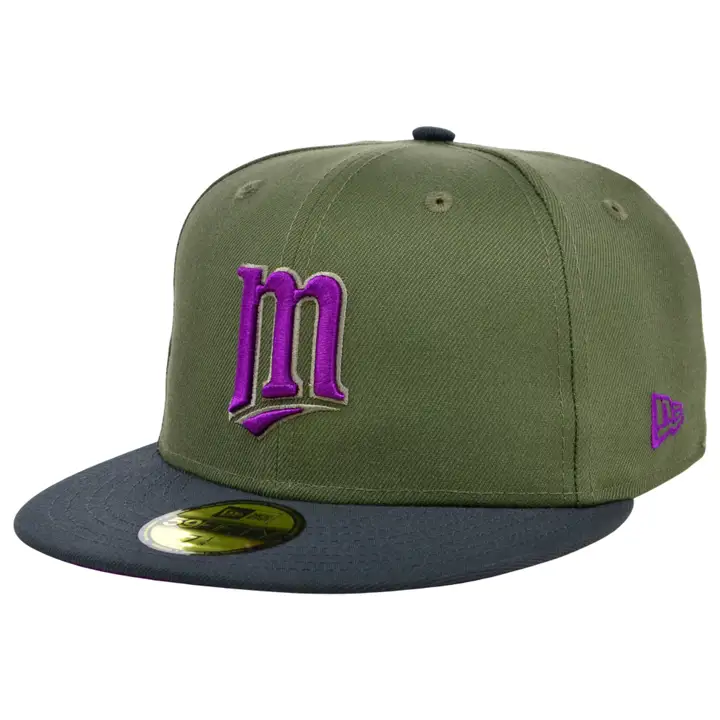 Casquette 59FIFTY Mossy Haze MLB Minnesota Twins Olive/Graphite/Violet