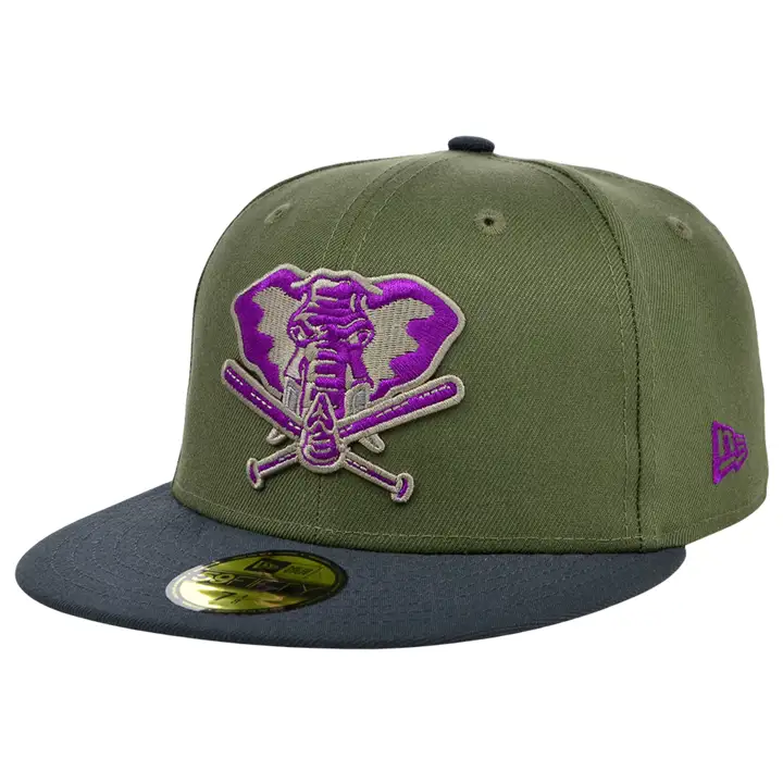 Oakland Athletics MLB Mossy Haze 59FIFTY Olv/graph/pur