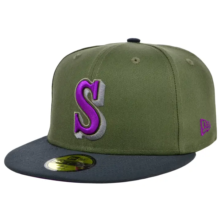Casquette 59FIFTY Seattle Mariners MLB Mossy Haze Olv/graph/pur