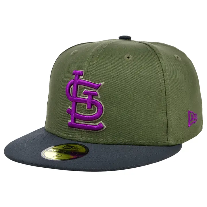 Casquette 59FIFTY MLB St. Louis Cardinals Mossy Haze vert olive/gris/violet