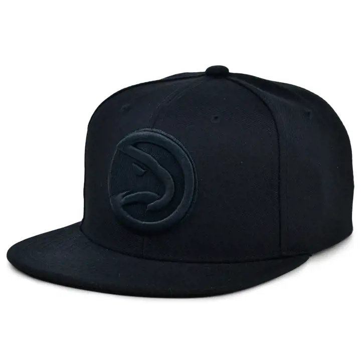 Casquette Snapback NBA Atlanta Hawks Blackout noir/noir/noir