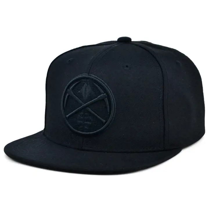 Casquette snapback Denver Nuggets NBA noire/noire/noire