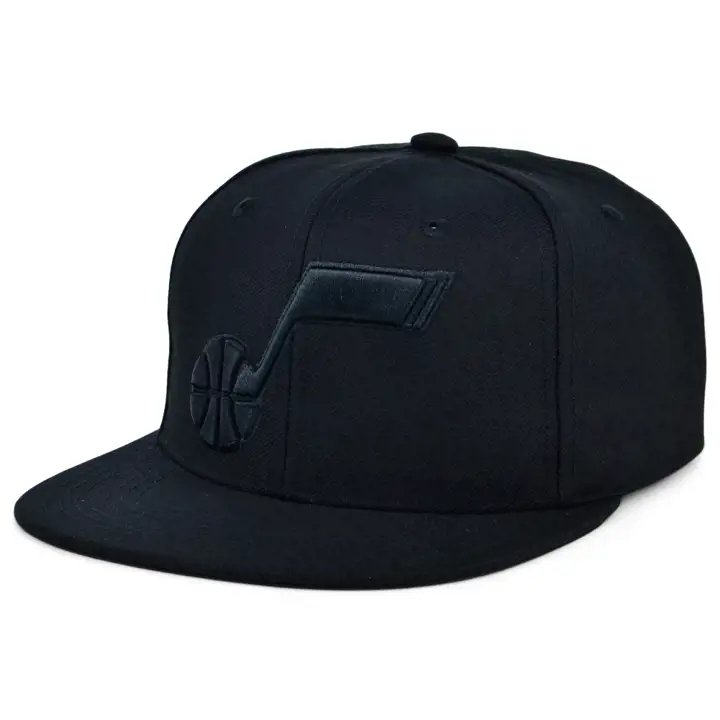 Casquette snapback Utah Jazz NBA Noire/Noire/Noire