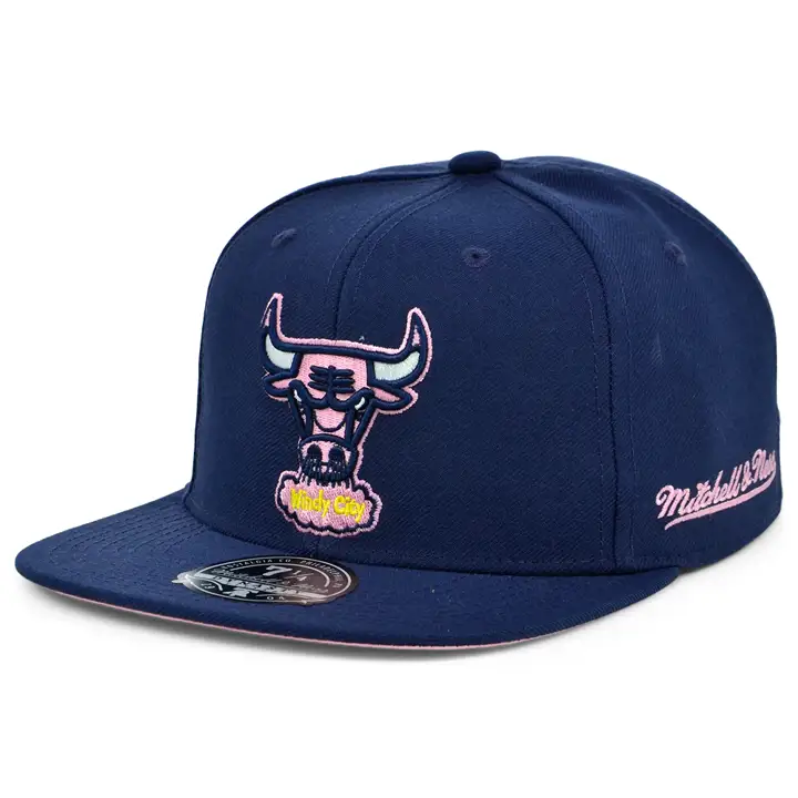 Chicago Bulls NBA Gumball Fitted marine/marine/rose