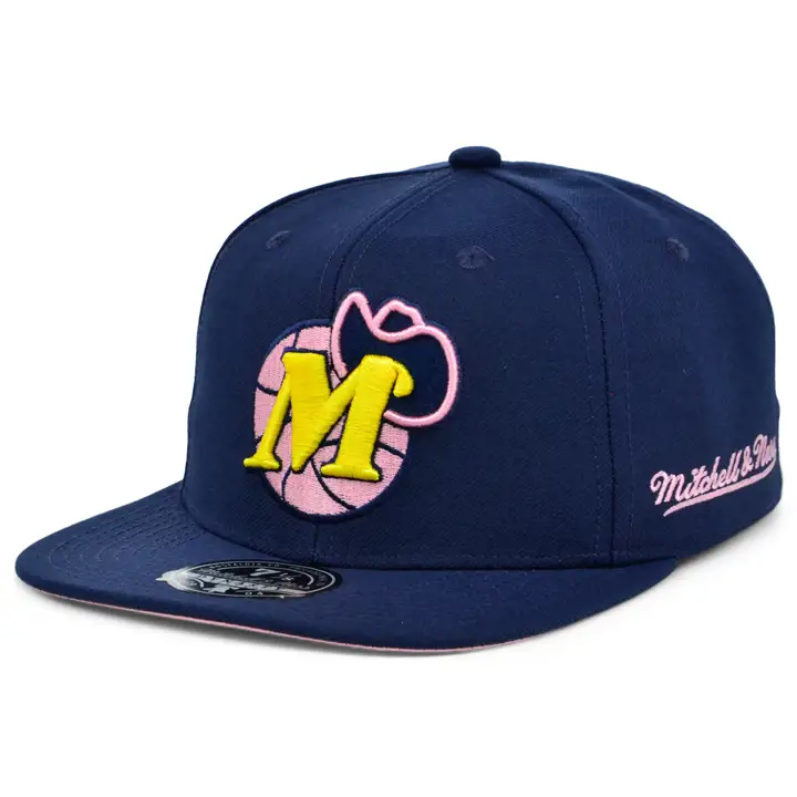 Casquette ajustée NBA Gumball Dallas Mavericks bleu marine/bleu marine/rose
