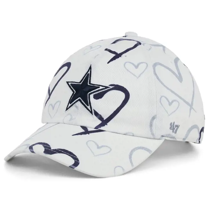 Dallas Cowboys NFL Filles Adorent Casquette « 47 Clean Up » BLANC