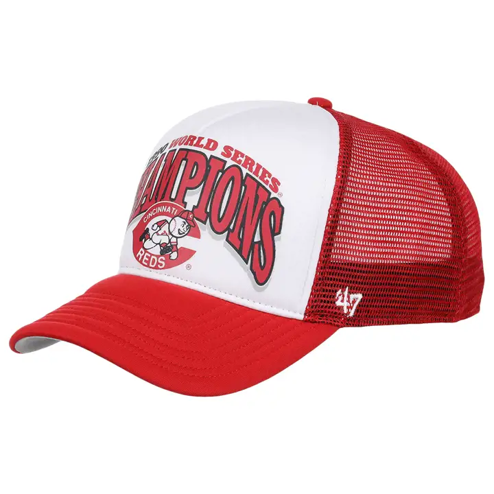 Casquette de camionneur à l'avant en mousse CINCINNATI REDS MLB Champions ROUGE