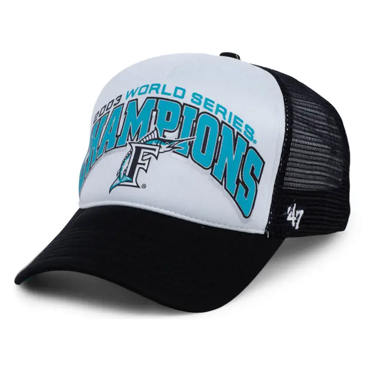 Casquette trucker MIAMI MARLINS MLB Foam Front Champs Noire