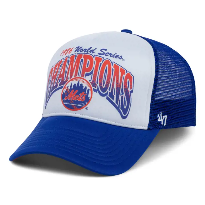 NEW YORK METS MLB Casquette de camionneur en mousse à devant "Champs" LTRYL