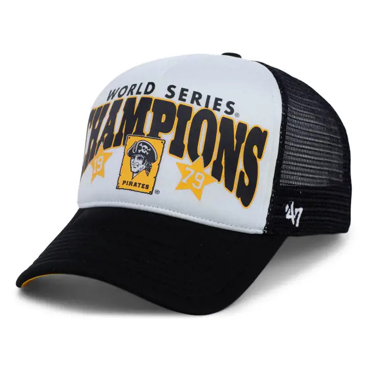 PITTSBURGH PIRATES MLB Casquette Trucker Noire en Mousse Frontale Champs
