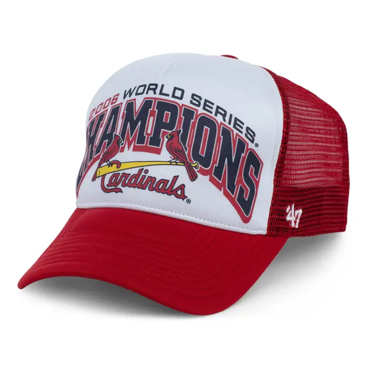 Casquette de camionneur en mousse à l'avant MLB St. Louis Cardinals - coloris rouge