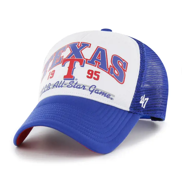 Casquette trucker TEXAS RANGERS MLB en mousse sur le devant - Champions LTRYL