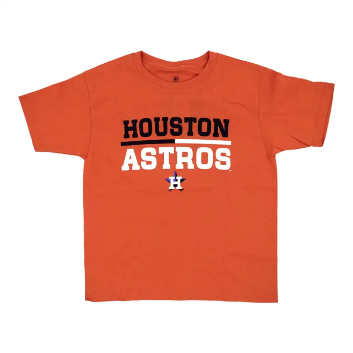 T-shirt ras du cou en coton Stitches ASTROS MLB pour jeune