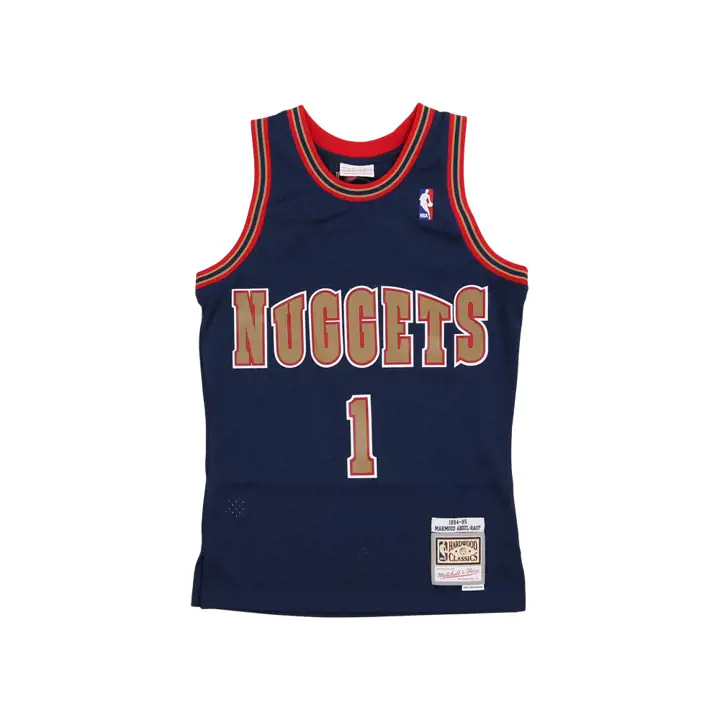 NUGGETS NBA Maillot Swingman M&N Mahmoud Abdul-Rauf BLEU MARINE
