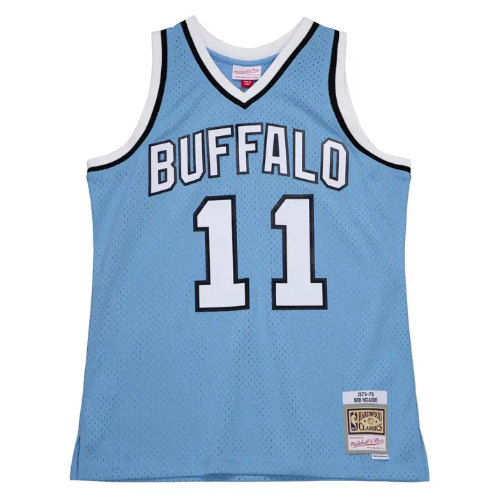 B BRAVES NBA M&N Swingman Jersey Bob McAdoo Bleu