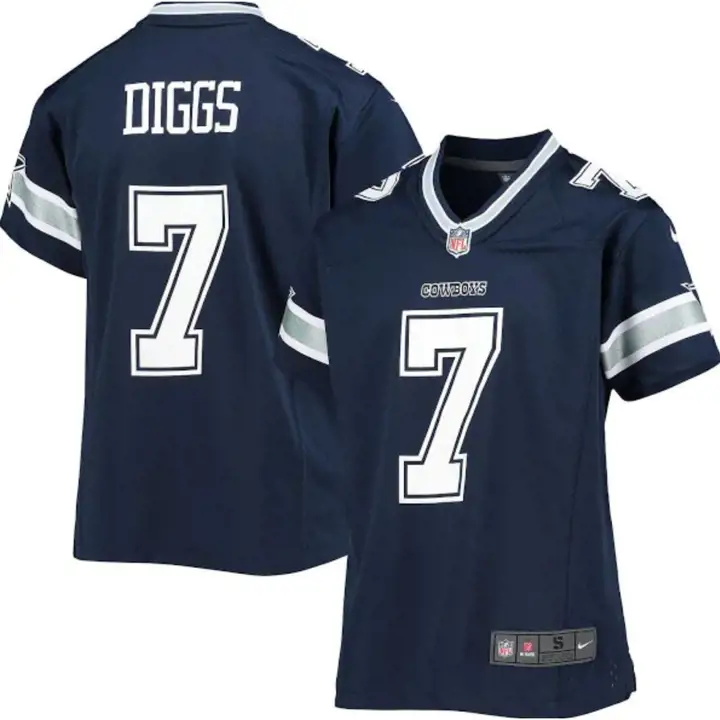 COWBOYS NFL Maillot de match jeune Trevon Diggs bleu marine