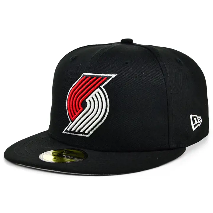 Casquette 59FIFTY NBA Basic Portland Trail Blazers noire/noire/grise