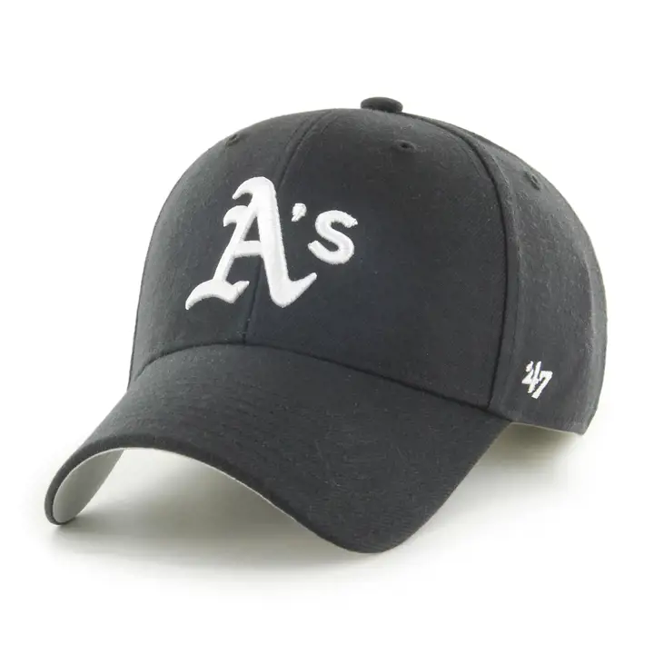 Oakland Athletics MLB Enfants Noir/Blanc Casquette MVP '47 Noir Noir