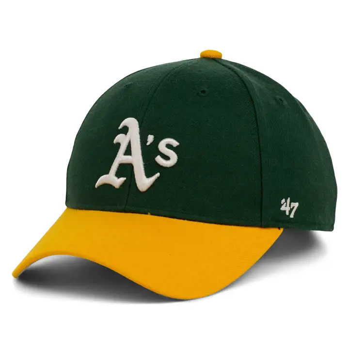 Casquette enfant Oakland Athletics MLB On Field Replica MVP vert foncé