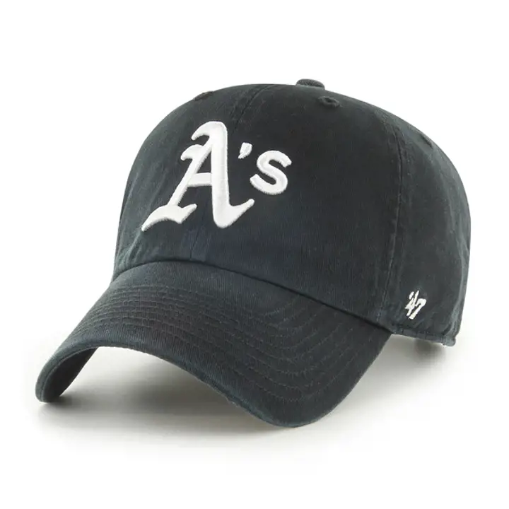 Casquette A's MLB Noire/Blanche '47 Clean Up NOIR/blanc