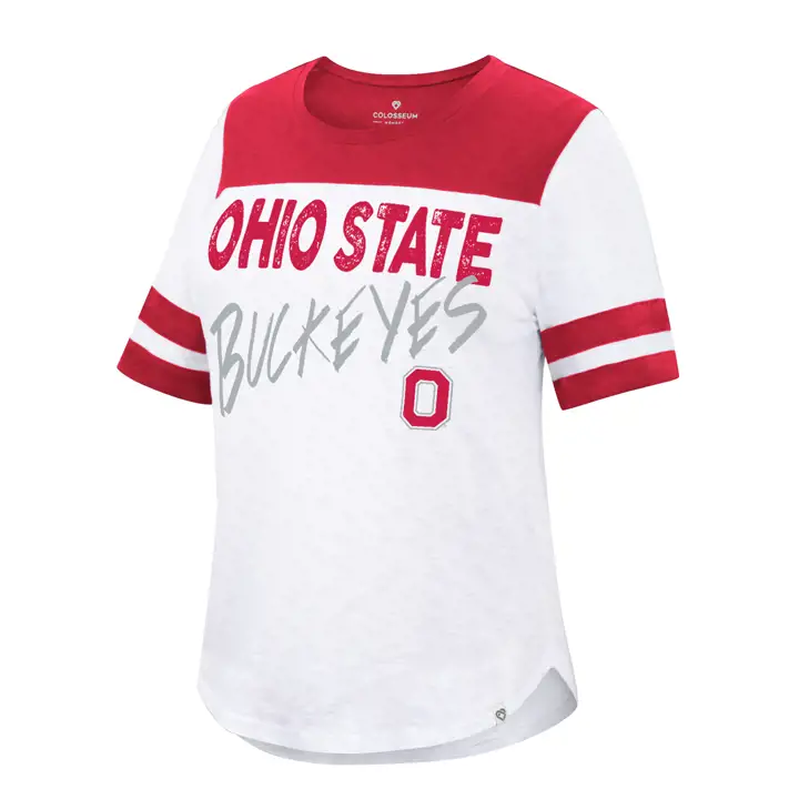 T-shirt demoiselle d'honneur femme Ohio State Buckeyes NCAA 22 WHT/R