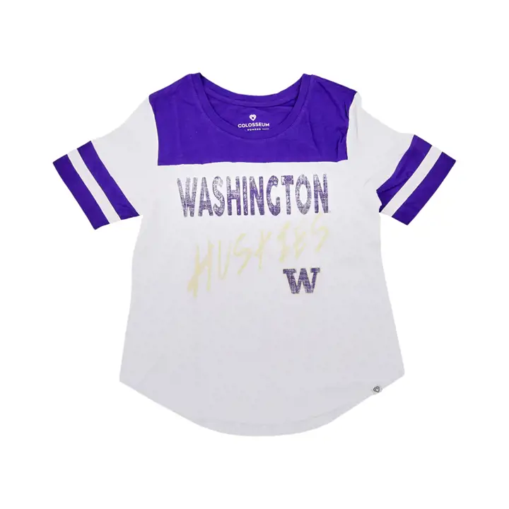 T-shirt Demoiselle d'honneur NCAA Femme Washington Huskies 22 BLC/VI