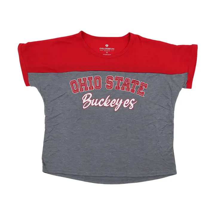 T-shirt Femme Ohio State Buckeyes NCAA Face Like Sunshine