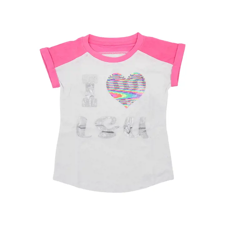 T-shirt Patty Cake L.S.U. NCAA Fille 22 BLN/RS
