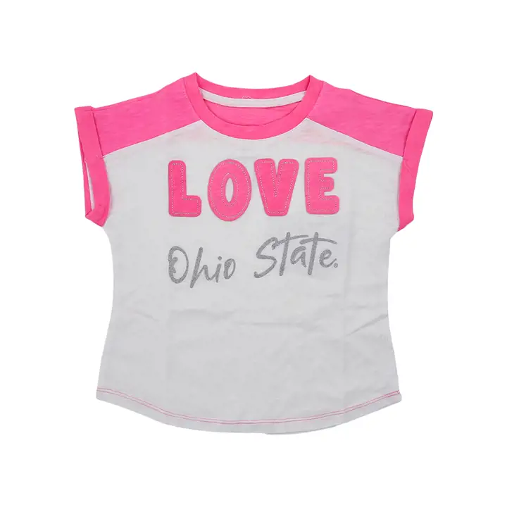 T-shirt Rires NCAA Fille Taille enfant Ohio State Buckeyes 22 W