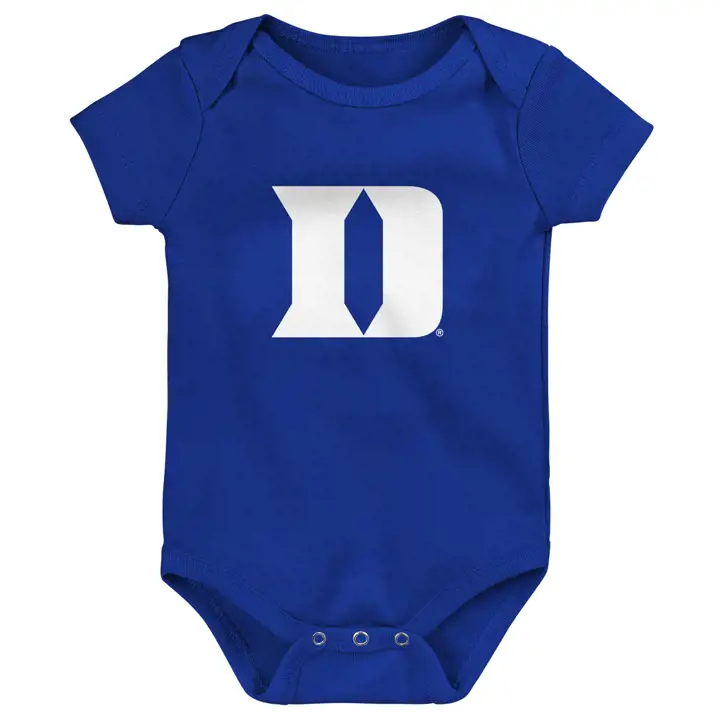 Ensemble 3 pièces de nouveau-né Duke Blue Devils NCAA Game On 22 Bleu