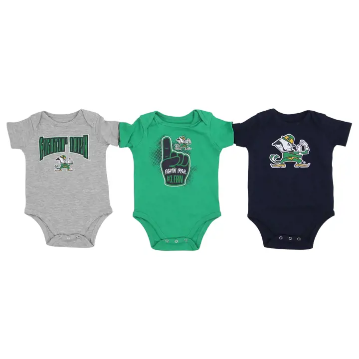Notre Dame Fighting Irish NCAA Ensemble 3 pièces nouveau-né Game On 22 na