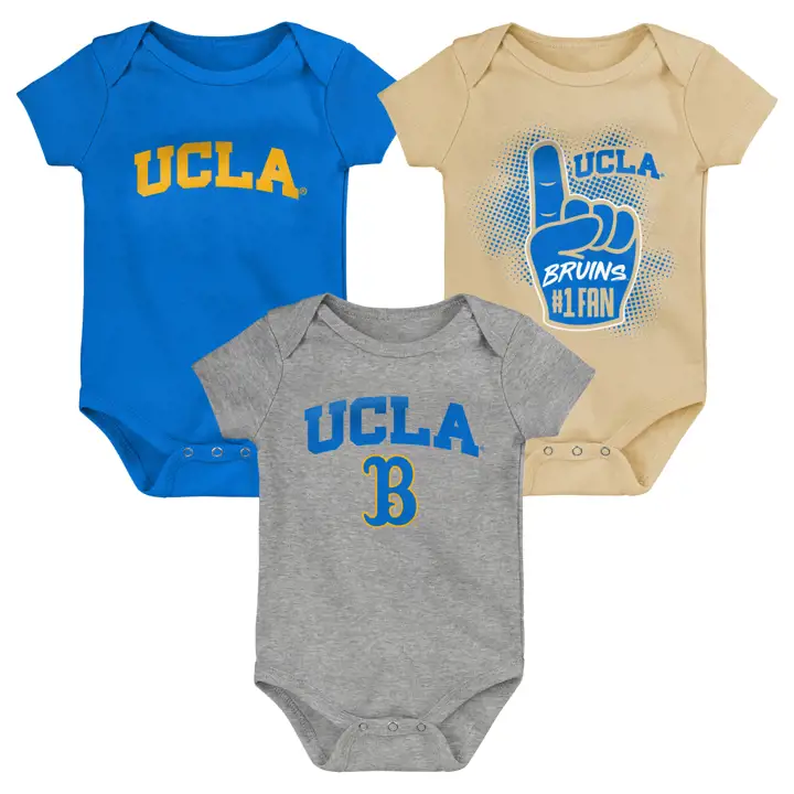 UCLA Bruins NCAA Nouveau-né Ensemble 3 pièces "Game On" 22 Bleu