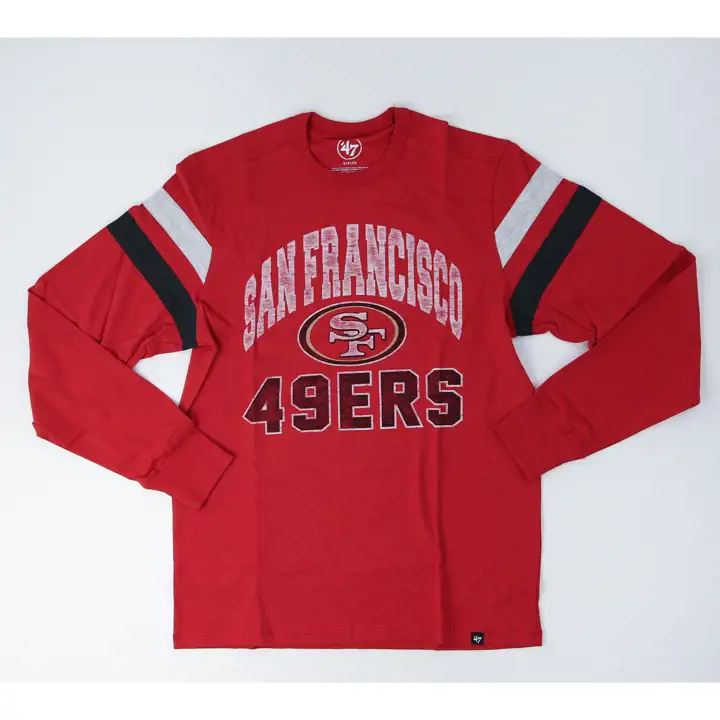 T-shirt à manches longues NFL Irving des 49ers de San Francisco 22 ROUGE