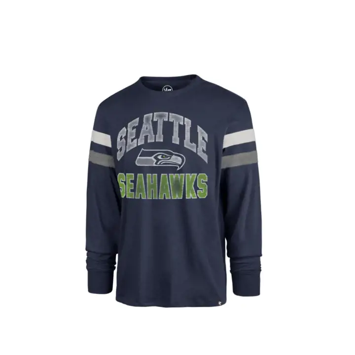 T-shirt manches longues NFL Seattle Seahawks Irving 22 marine
