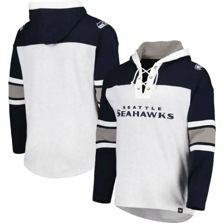SEATTLE SEAHAWKS NFL Sweat à Capuche Lacer 22 GRIS