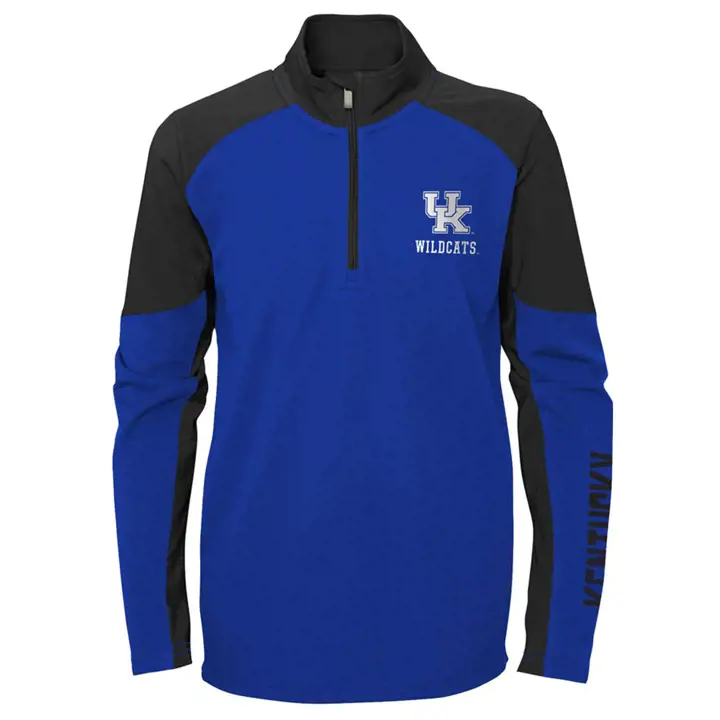 Kentucky Wildcats NCAA Jeunes Audible 1/4 Zip 22 bleu/noir