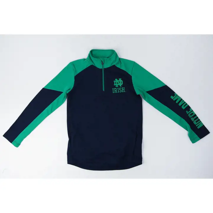 Notre Dame Fighting Irish NCAA Jeunes Audible 1/4 Zip 22 marine