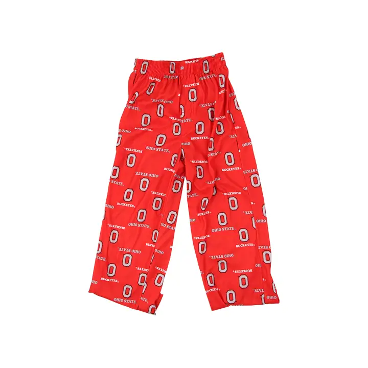 Pantalon de pyjama imprimé rouge NCAA Ohio State Buckeyes pour jeunes