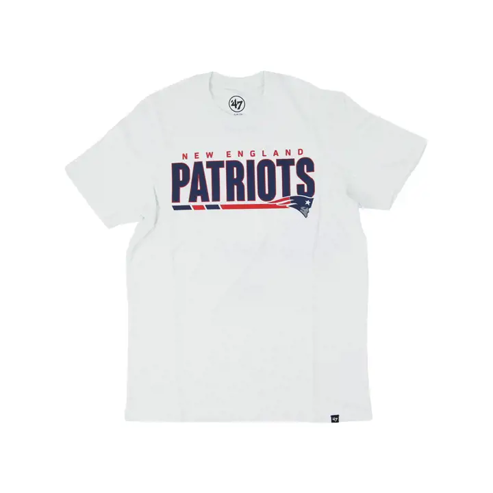 T-shirt NFL Blitz Strike Super Rival des New England Patriots BLANC