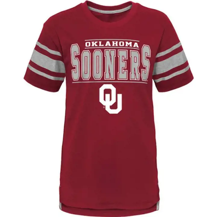 T-shirt enfant NCAA Oklahoma Sooners Huddle Up 22 cramoisi