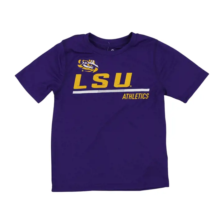 T-shirt Dri-Tek pour enfants L.S.U. NCAA Engaged 22 violet