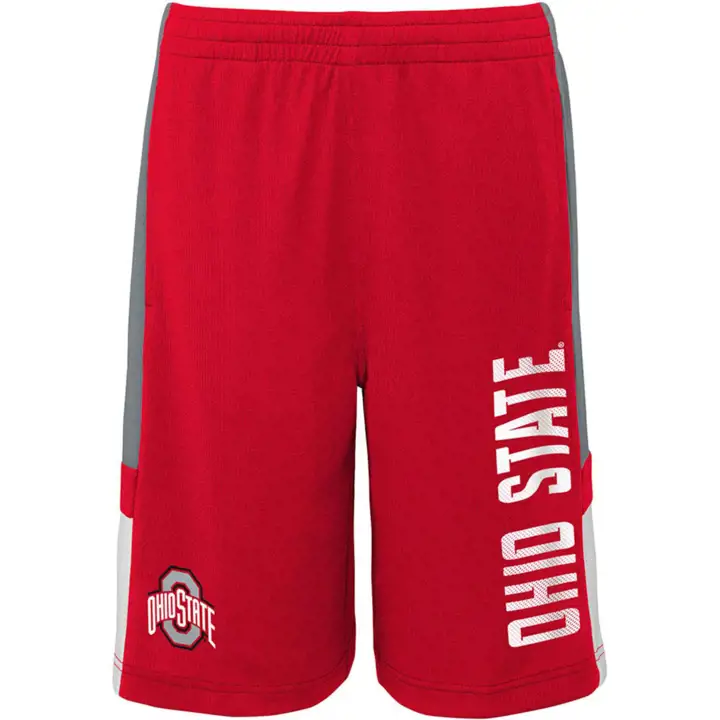 Short de sport pour enfant Ohio State Buckeyes NCAA Rouge 22