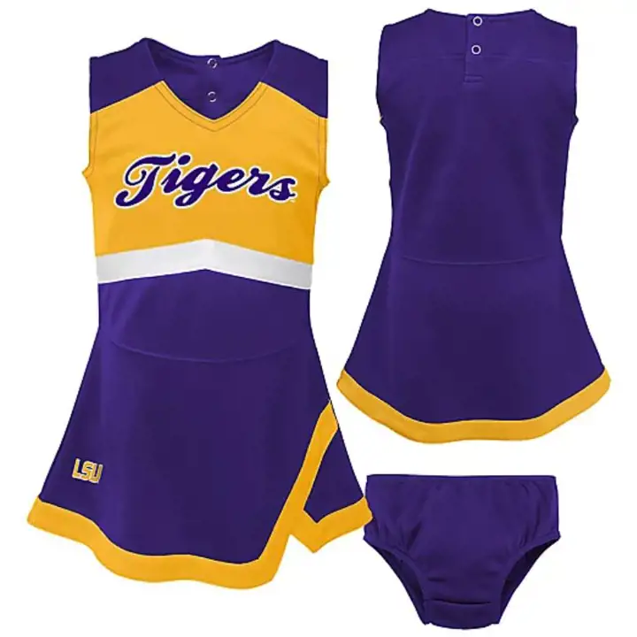 L.S.U. NCAA Tod Cheer Captain Set 22 pur/jaune