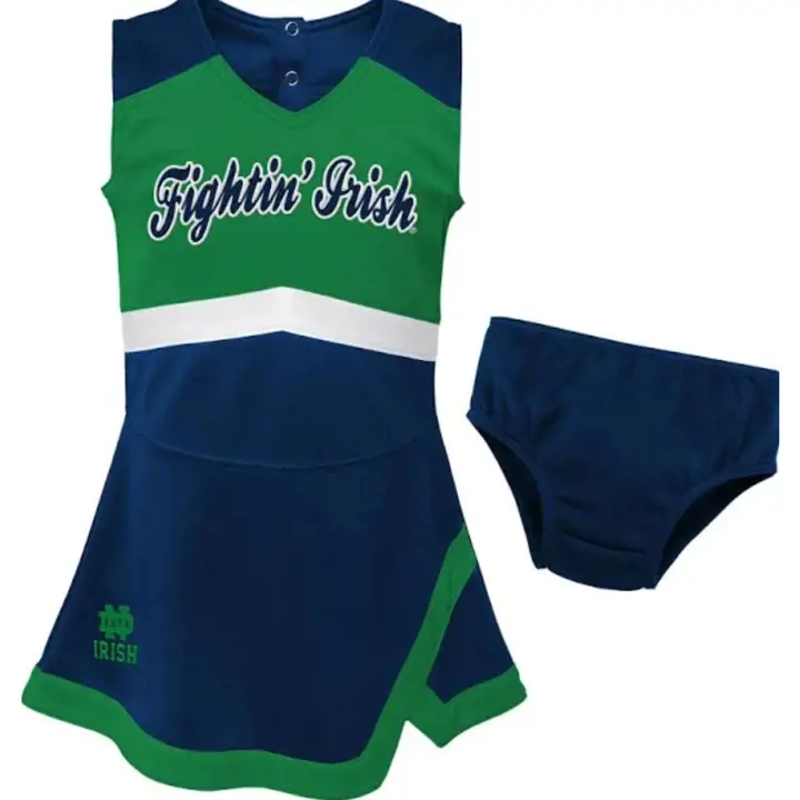 Ensemble pom-pom girl marine Notre Dame Fighting Irish NCAA Tod, taille 22