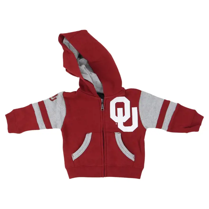 Oklahoma Sooners NCAA Inf Stadium FZ Hood 22 rouge/gris