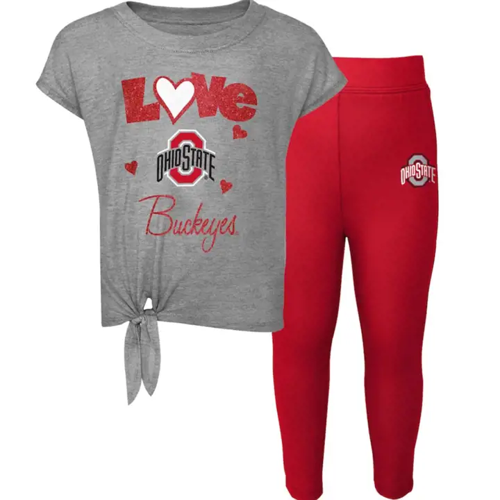 Ohio State Buckeyes NCAA Inf Filles Forever Love Set 22 rouge/g